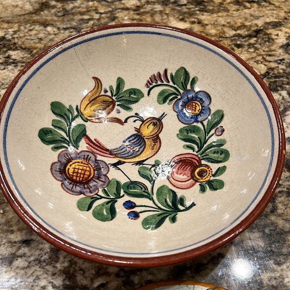 Two vintage items bowl and small plate - Picture 6 of 7